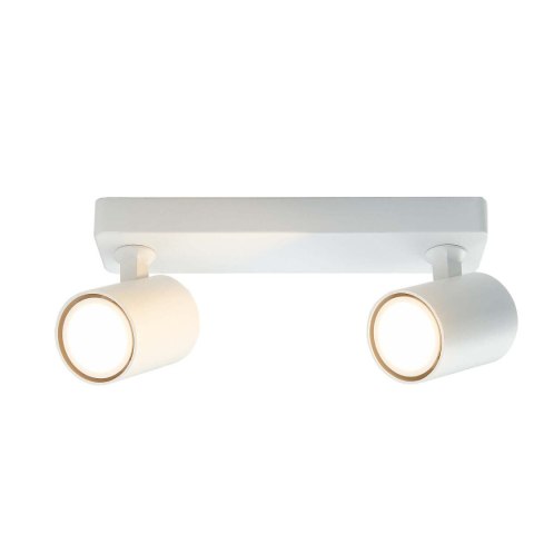 Lampa sufitowa Spot Reflektor Snow 2 biały ZESTAW Z ŻARÓWKAMI LED GU10