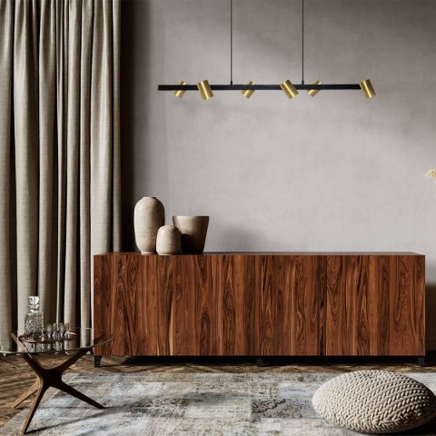 Lampa wisząca Snow 6 złoto - czarna 6xGU10 Light Prestige