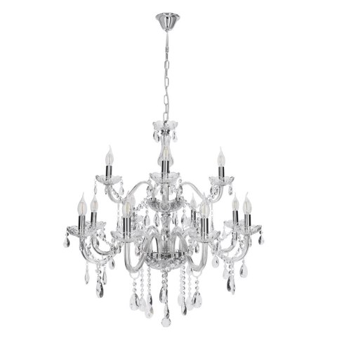 Cristallo lampa wisząca chromowy 12x40W E14 transparentny 30-30375
