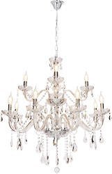 Cristallo lampa wisząca chromowy 12x40W E14 transparentny 30-30375