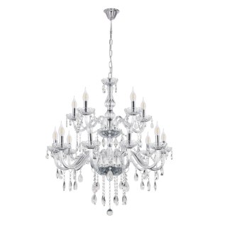 Cristallo lampa wisząca chromowy 15x40W E14 transparentny 30-30399