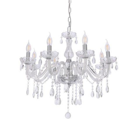Cristallo lampa wisząca chromowy 8x40W E14 transparentny