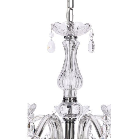 Cristallo lampa wisząca chromowy 8x40W E14 transparentny