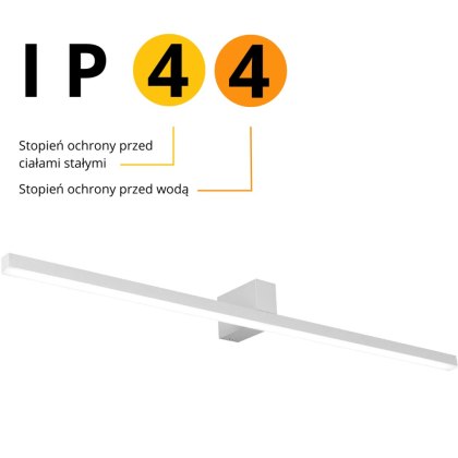 Light Prestige Kinkiet Nevada 90 cm biały IP44 LED 4000K