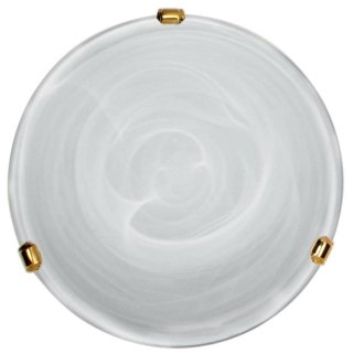 Klosz biały okrągły szklany do plafonu Duna 63-19854