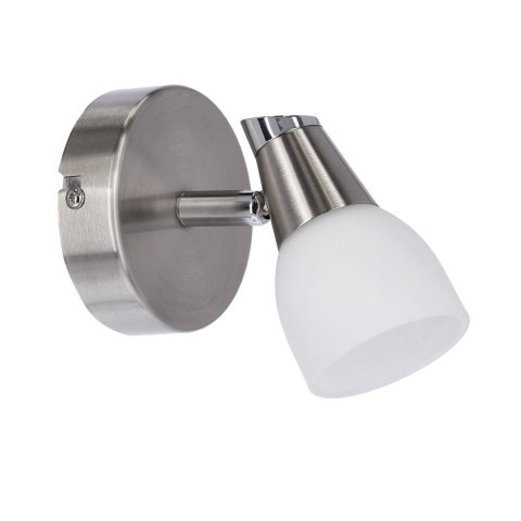 Lampa ścienna kinkiet 1X40W G9 Mat/Chrom biały SELIA 91-69979