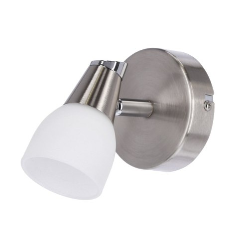 Lampa ścienna kinkiet 1X40W G9 Mat/Chrom biały SELIA 91-69979