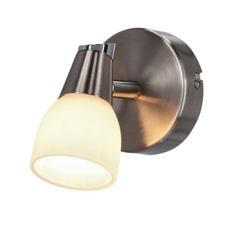 Lampa ścienna kinkiet 1X40W G9 Mat/Chrom biały SELIA 91-69979