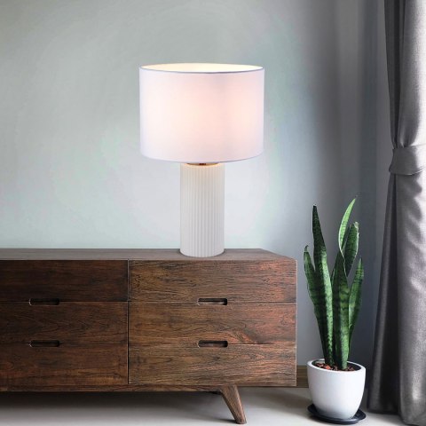 Lampa stołowa Tokio biała 1xE27 Light Prestige