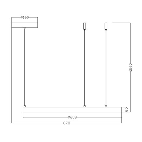 Lampa wisząca Midway złota LED 3000K Light Prestige