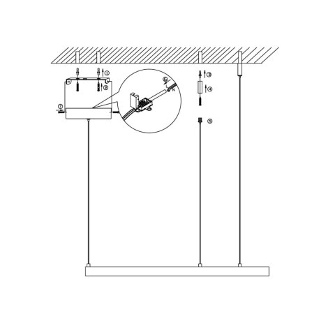 Lampa wisząca Midway złota LED 3000K Light Prestige