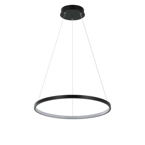 Lampa wisząca Ring 40 cm czarna LED CCT Light Prestige