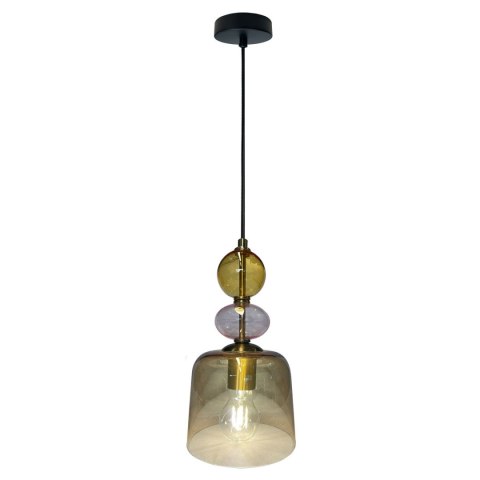 Lampa wisząca Tropea bursztynowa 1xE27 Light Prestige