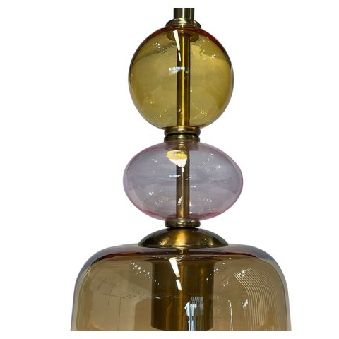 Lampa wisząca Tropea bursztynowa 1xE27 Light Prestige