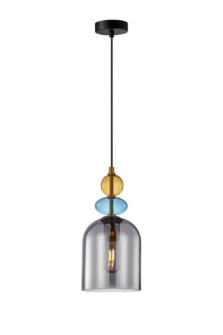 Lampa wisząca Tropea 1xE27 dymna, duża LP-2004/1P L SM