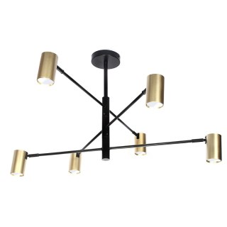 Lampa 6 x spot GU10 DD-40 czarno-złota.
