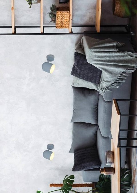 Lampa ścienna kinkiet 1X40W E27 szary mat AZURO 91-63205