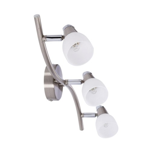 Lampa ścienna listwa 3X40W G9 nikiel chrom biały SELIA 93-69993