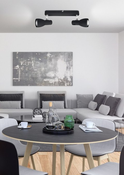 PLAFON LAMPA SUFITOWA LISTWA REFLEKTOR SPOT Picardo CZARNA CANDELLUX