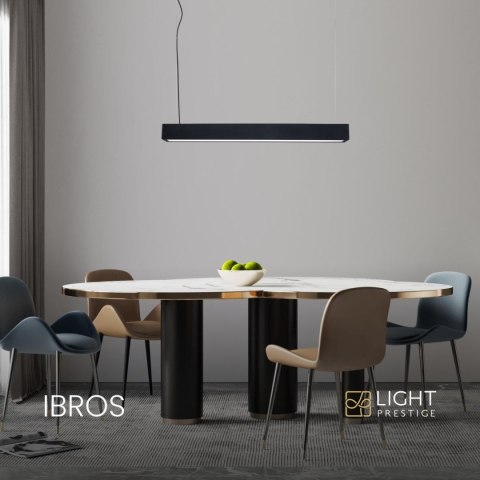 Lampa wisząca Ibros czarna 18W IP20 LED CCT Light Prestige