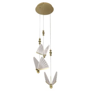 Lampa wisząca Mariposa 3 złota LED CCT Light Prestige