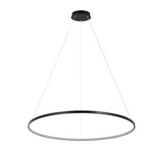 Lampa wisząca Ring 80 cm czarna LED CCT Light Prestige