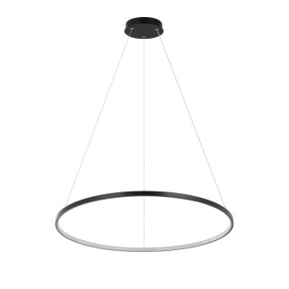 Lampa wisząca Ring 66 cm czarna LED CCT Light Prestige