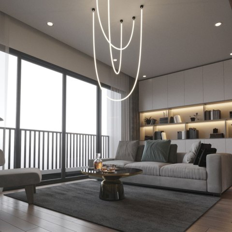 Lampa wisząca Rope Light 4 m biała Tuya Smart LED CCT Light Prestige