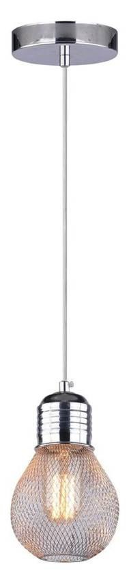 GLIVA LAMPA WISZĄCA 1X60W E27 CHROM (BEZ ŻARÓWEK)