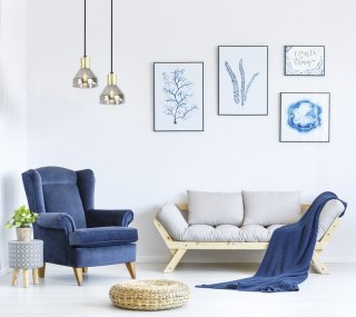 Lampa wisząca złota 1xE14 Gregory 31-78391