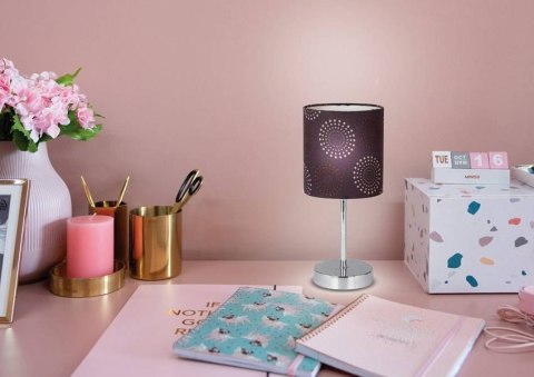 Lampka stołowa gabinetowa brązowa Emily 41-26736