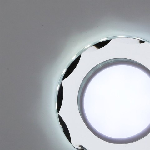 Oprawa Stropowa Oczko Candellux Ssp-25 Ch/Tr+Wh 8W Led 230V Ring Led Biały