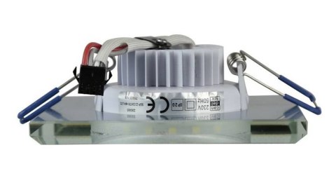 Oprawa stropowa chrom/biała kwadrat LED SSP-22 2263885