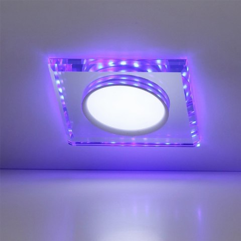 Oprawa stropowa chrom/niebieska kwadrat LED SSP-22 2263892