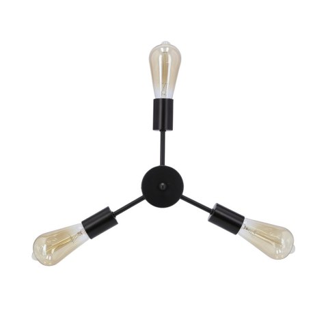 Sparta lampa wisząca czarny 3x60w e27