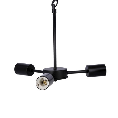 Sparta lampa wisząca czarny 3x60w e27