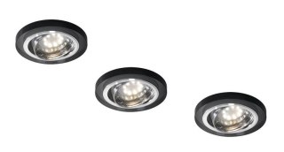 Zestaw Trzech Opraw Candellux Ss-15 Czarne Bez Zarówki