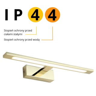 Light Prestige Kinkiet Isla złoty 41cm IP44 LED CCT