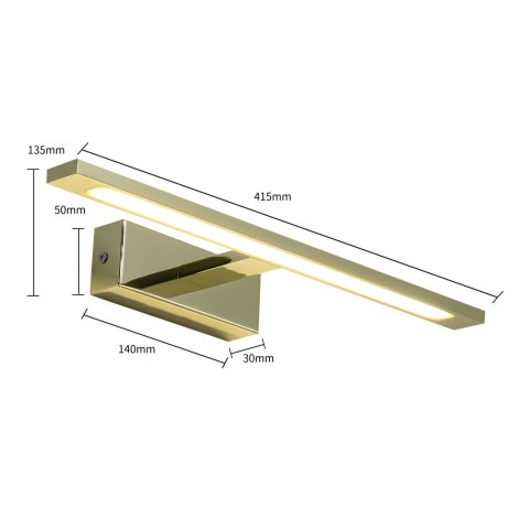 Kinkiet Isla złoty 41cm IP44 LED CCT Light Prestige