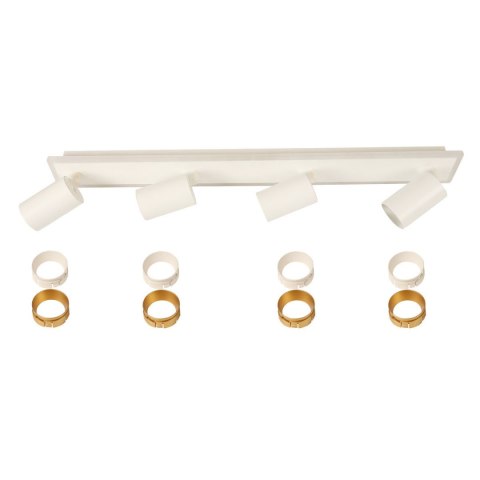 Zestaw reflektorów plafon Parma biały 4xGU10 plus LED Light Prestige