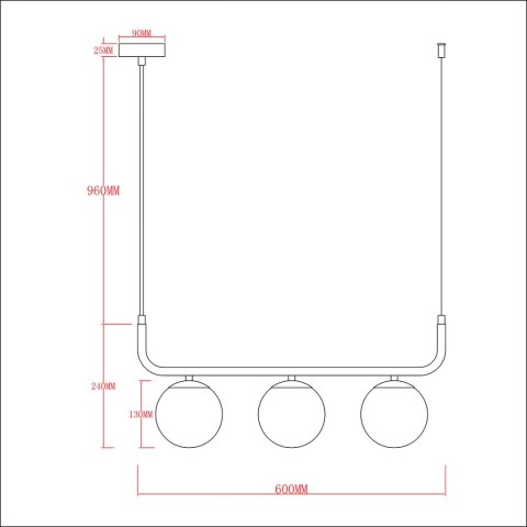 Lampa wisząca Alisa grafitowa 3xE14 Light Prestige