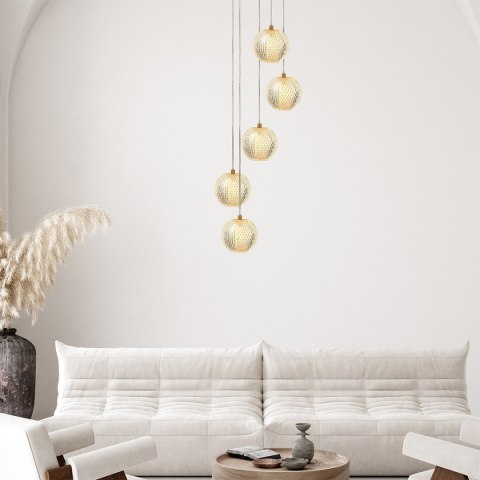 Diamond 5 wisząca złota Light Prestige