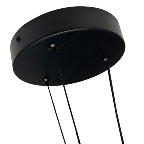 Lampa wisząca Plum Triangle 60 cm czarno-transparentna LED CCT Light Prestige