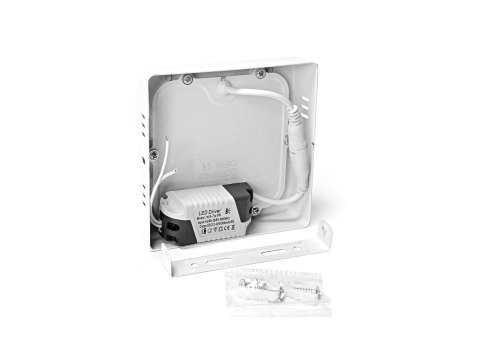 Panel LED NATYNKOWY PLAFON SUFITOWY KWADRAT LAMPA 12W biała neutralna
