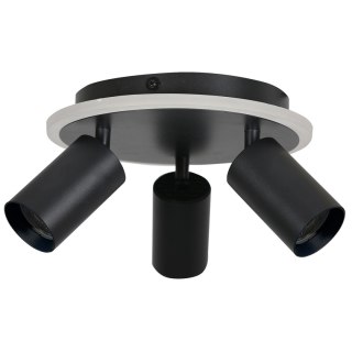 Plafon Parma 3 okrągły czarny 3xGU10 LED CCT Light Prestige