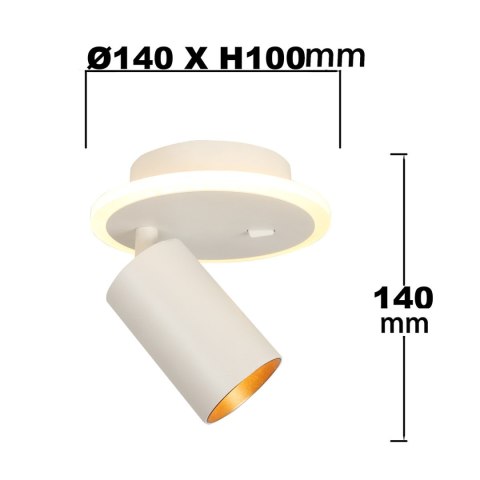 Spot Parma 1 biały 1xGU10 LED CCT Light Prestige