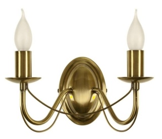 Kinkiet podwójny 2xE14 patyna MUZA 22-69156