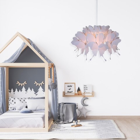 Light Prestige Lampa wisząca Farfalla różowa 1xE27