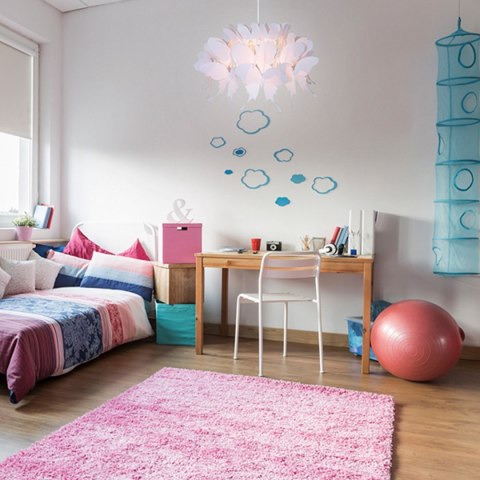 Light Prestige Lampa wisząca Farfalla różowa 1xE27