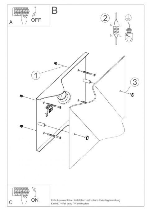 LAMPA KINKIET ŚCIENNY LED NOWOCZESNY BUBBLE